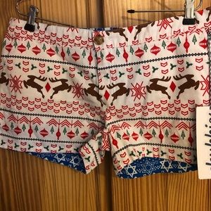 Reversible holiday shorts